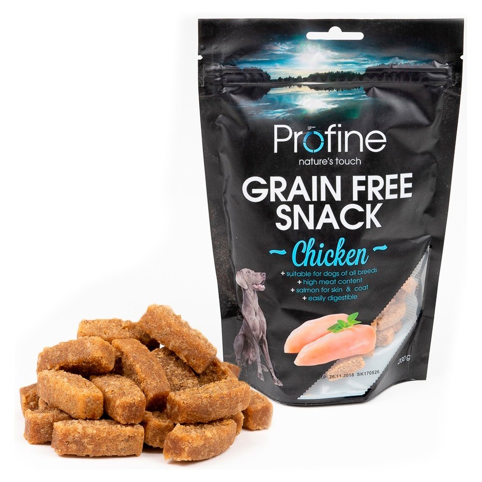 Profine snacks de pollo para perros libre de grano 200g