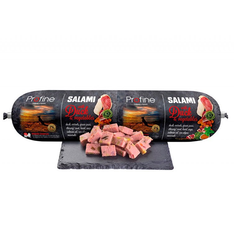 Profine salchicha de pato para perros 800g