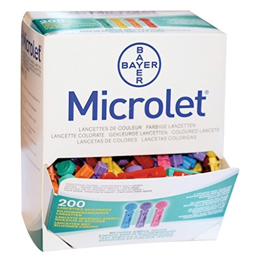 MICROLET LANCETAS COLORES 200 UND  BAYER